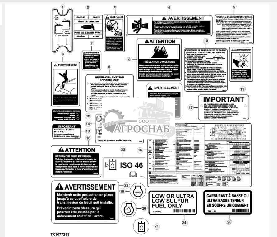 Товарные знаки и наклейки — машина (французский) 